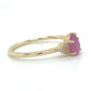 Classic Venedium pink sapphire with diamond gold ring | KZ-6000