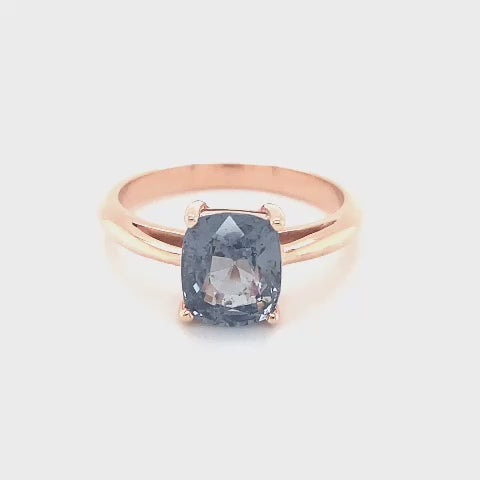 Solitaire Spinel 9K Rose Gold Ring